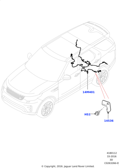 LR120945 - Land Rover Wire