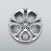 Alloy Wheel - 18" Style 5075, 5 split-spoke, Gloss Sparkle Silver