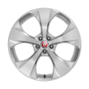 Alloy Wheel - 20" Style 5054, 5 spoke, Gloss Sparkle Silver