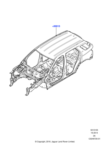 LR137824 - Land Rover Bodyshell - Primed - Less Closures