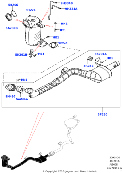 LR085942 - Land Rover Gasket