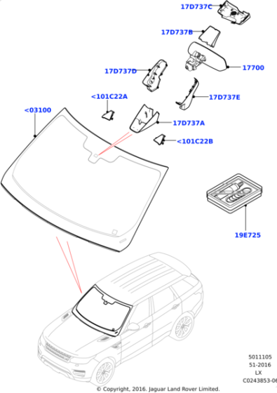 LR097963 - Land Rover LIGHT TRAP - SAFETY CAMERA