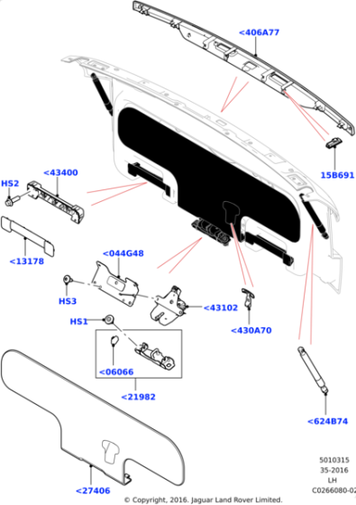 LR026430 - Land Rover Screw