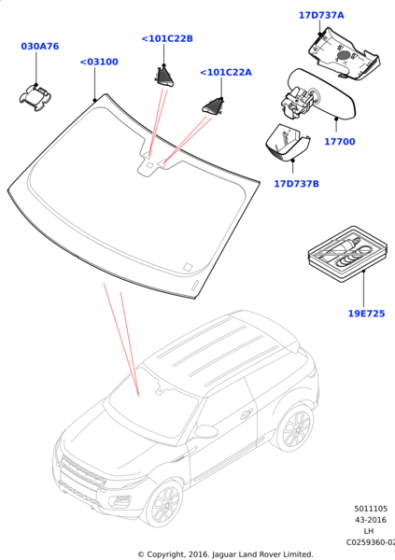 LR069742 - Land Rover LIGHT TRAP - SAFETY CAMERA