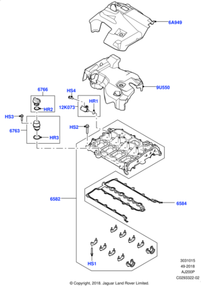 LR136494 - Land Rover Insulator