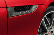 Side Power Vent - Silver Weave Carbon Fibre, Left Side