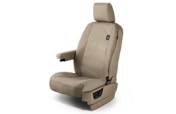 Waterproof Seat Covers - Almond, Rear with Armrest