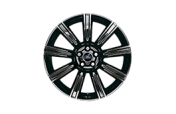 Alloy Wheel - 20" Style 9001, 9 spoke, Forged, Gloss Black