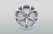 Alloy Wheel - 19" Style 5101, 5 split-spoke, Silver, Rear