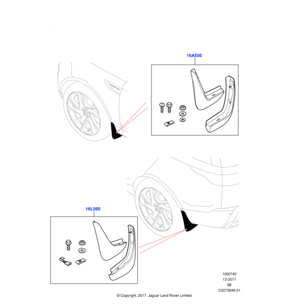 Front Mudflaps, SVAutobiography Dynamic Edition, 20MY only