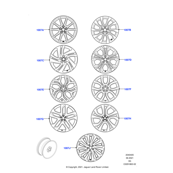 LR114514 - Land Rover Wheel