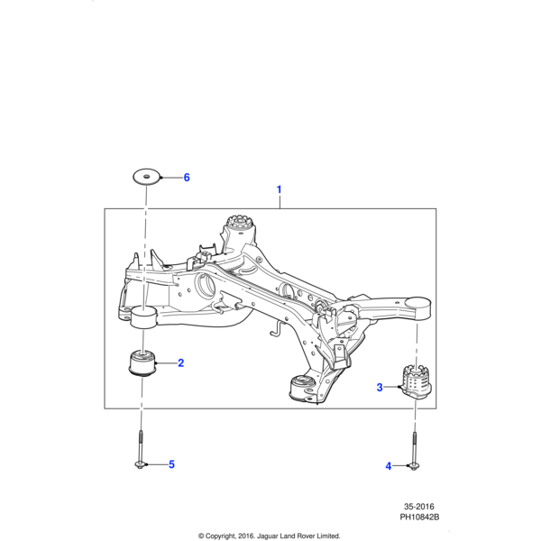 Jaguar Mounting frame bush