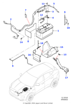 JDE27201 - Jaguar Battery cover