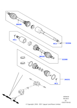 LR064252 - Land Rover Shaft - Front Axle