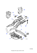 XR837917 - Jaguar Module mounting bracket