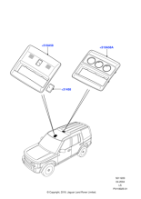 XDM500012LUM - Land Rover Console - Overhead