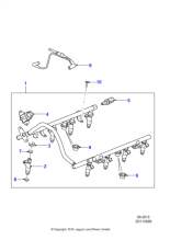 AJ811124 - Jaguar Fuel rail