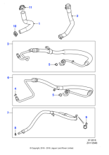 C2Z20219 - Jaguar Power steering hose