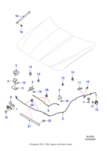 JDE36371 - Jaguar Bonnet latch