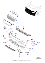 T4N23304 - Jaguar Air duct/cover support bracket