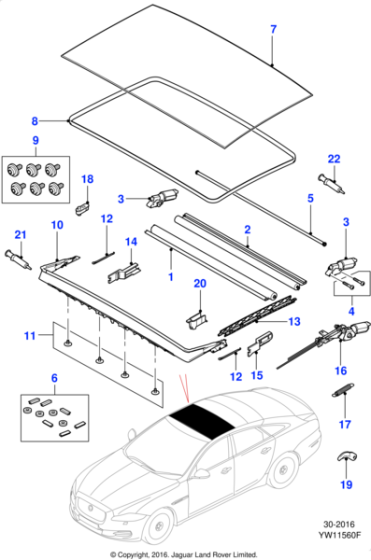 C2D16877AMN - Jaguar Sliding blind