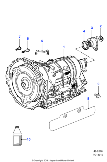 C2D51089E - Jaguar Automatic gearbox