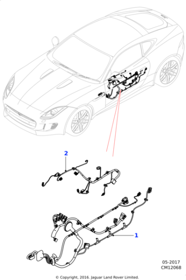 T2R22774 - Jaguar Door harness