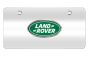 Licence Plate - Land Rover Logo, Brushed Silver finish
