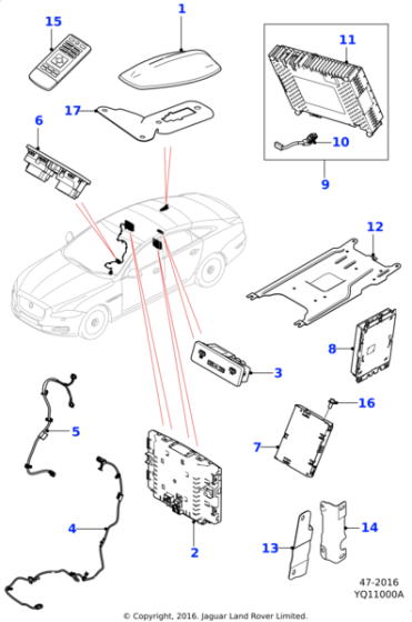 C2D43736 - Jaguar Remote control