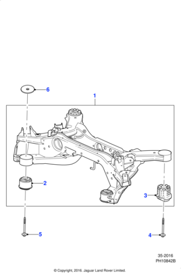 C2P10132 - Jaguar Suspension subframe