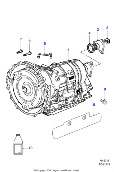 C2D38569 - Jaguar Output flange