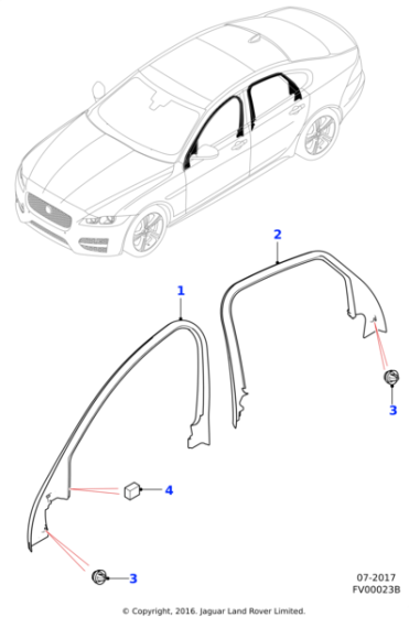 C2D3465010 - Jaguar Trim clip