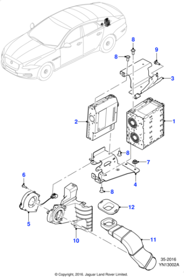 C2D57242 - Jaguar Information and entertainment module