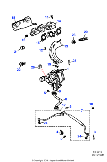 C2S30281 - Jaguar Exhaust manifold gasket