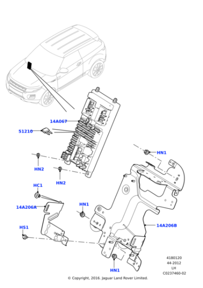 LR055939 - Land Rover Box - Fuse