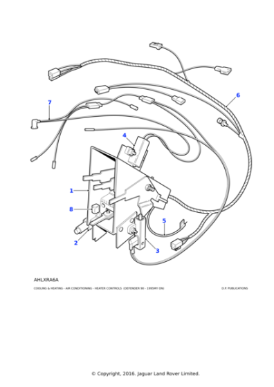 AEU1198 - Land Rover Knob-control heater