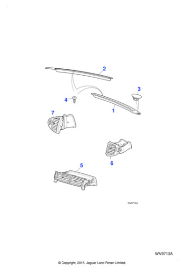 C2S32925 - Jaguar Centre vent