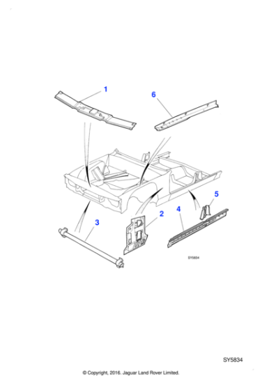 AXX1133 - Jaguar Valance reinforcement