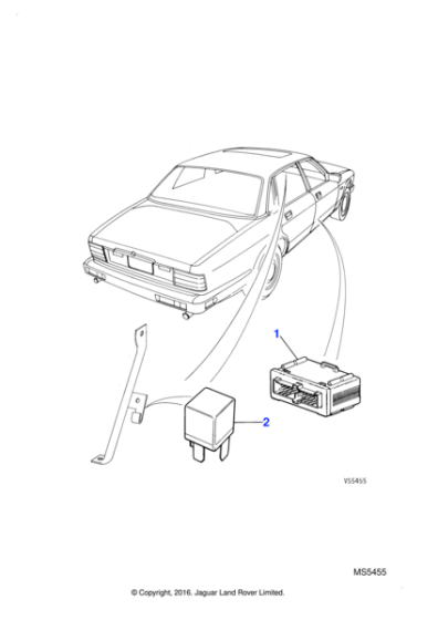 DBC10193 - Jaguar M-module relay