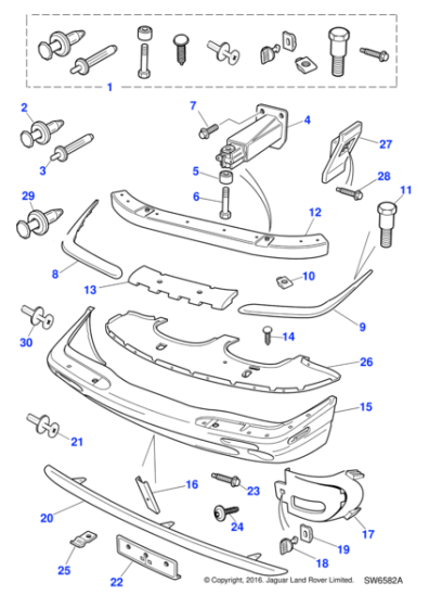 HHC6458AA - Jaguar Number plate plinth