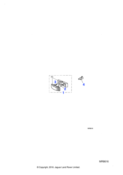 BHA5040J - Jaguar Trunk lamp