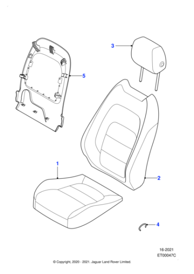 T2H48444QKW - Jaguar Headrest
