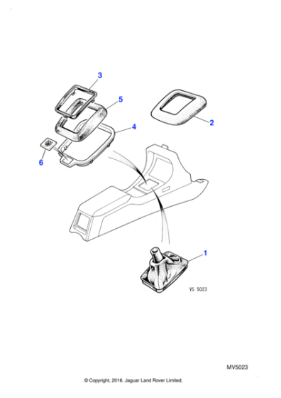 GNA7826BCLEG - Jaguar Gearshift aperture finisher