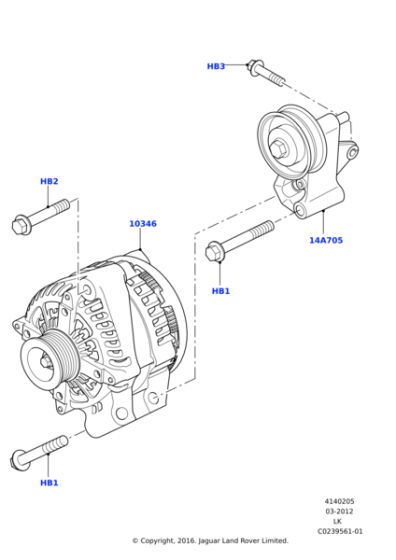 LR072762 - Land Rover Alternator