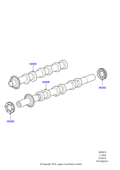 LR010207 - Land Rover Camshaft