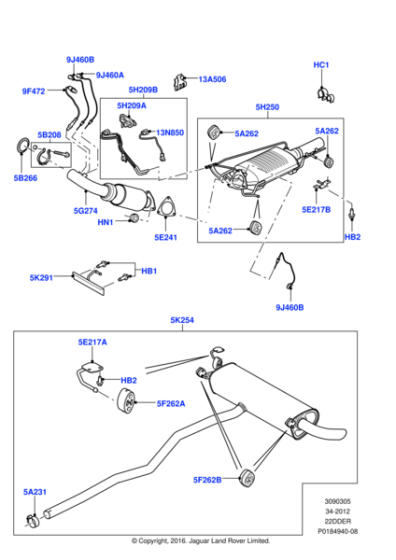 LR006010 - Land Rover Pipe - Exhaust