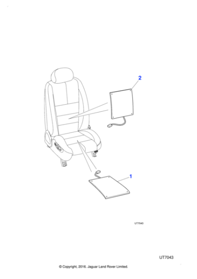 XR815246 - Jaguar Seat cushion heater