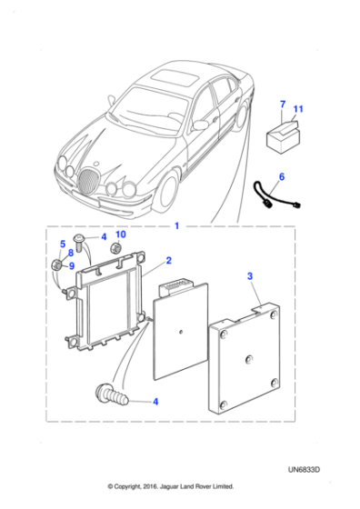XR84253 - Jaguar Voice activation control module