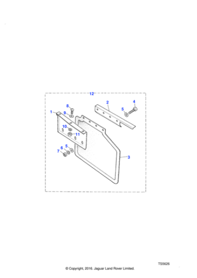 392676 - Land Rover Angle mounting