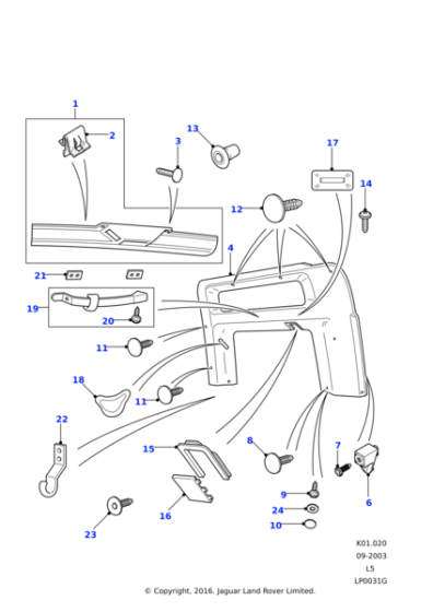 EZM100300LUM - Land Rover Fastener-fir tree